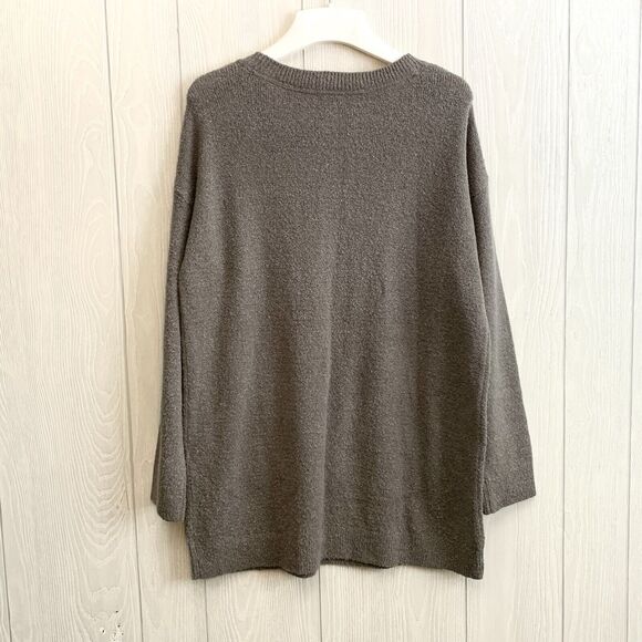 Pure Jill Oversized Sweater Front Pocket Portabello XS NWT - Picture 5 of 6